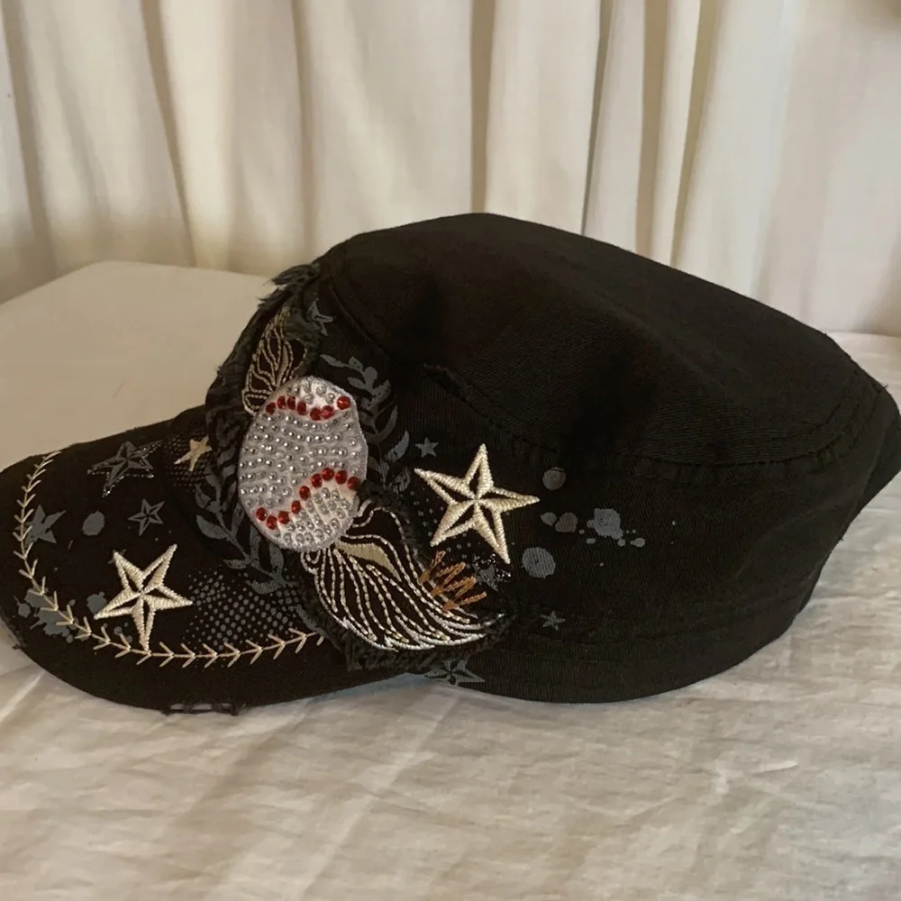 Leader Rhinestone Baseball Cap/Hat